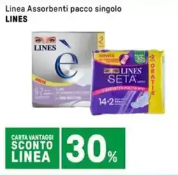 Iper La Grande Linea Assorbenti pacco singolo LINES offerta