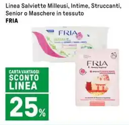 Iper La Grande Linea Salviette Milleusi, Intime, Struccanti, Senior o Maschere in tessuto FRIA offerta