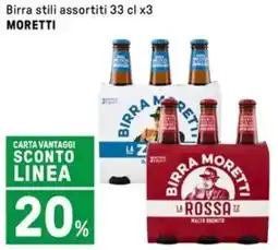 Iper La Grande Birra stiliMORETT MORETTI offerta