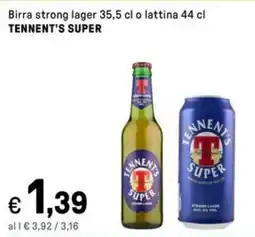 Iper La Grande Birra strong lager o lattina TENNENT'S SUPER offerta