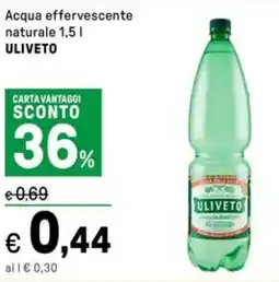 Iper La Grande Acqua effervescente naturale ULIVETO offerta