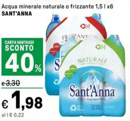 Iper La Grande Acqua minerale naturale o frizzanteSANT'ANNA SANT'ANNA offerta