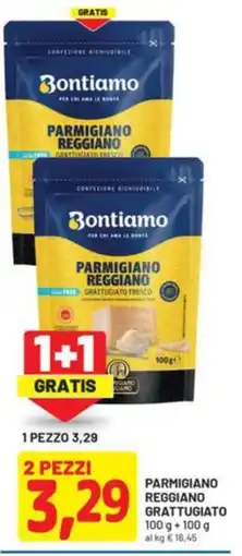 DPiù Bontiamo parmigiano reggiano grattugiato offerta
