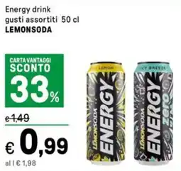 Iper La Grande Energy drinkLEMON LEMONSODA offerta