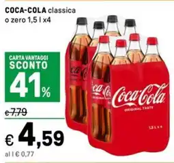 Iper La Grande COCA-COLA classica o zero offerta