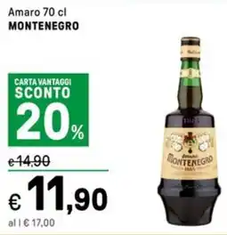 Iper La Grande Amaro MONTENEGRO offerta