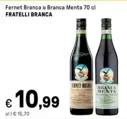 Iper La Grande Fernet Branca o Branca Menta FRATELLI BRANCA offerta