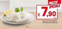 Iper La Grande Anelli di totano gigante del Pacifico decongelati offerta