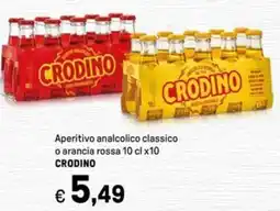 Iper La Grande Aperitivo analcolico classico o arancia rossa CRODINO offerta