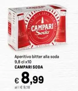 Iper La Grande Aperitivo bitter alla soda CAMPARI SODA offerta