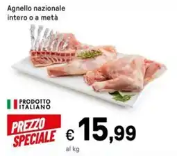 Iper La Grande Agnello nazionale intero o a metà offerta