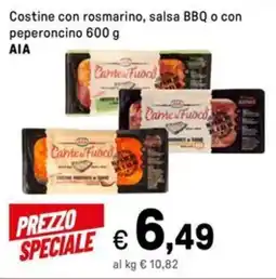 Iper La Grande Costine con rosmarino, salsa BBQ o con peperoncino AIA offerta