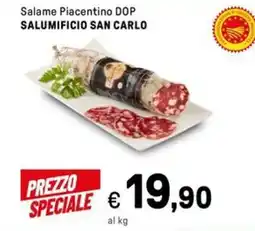 Iper La Grande Salame Piacentino DOP SALUMIFICIO SAN CARLO offerta