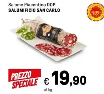 Iper La Grande Salame Piacentino DOP SALUMIFICIO SAN CARLO offerta