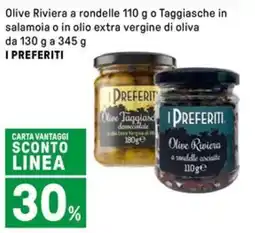 Iper La Grande Olive Riviera a rondelle o Taggiasche in salamoia o in olio extra vergine di oliva I PREFERITI offerta