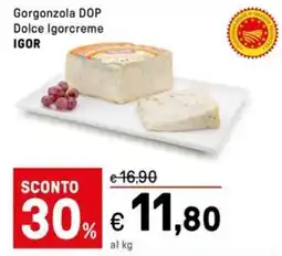 Iper La Grande Gorgonzola DOP Dolce Igorcreme IGOR offerta