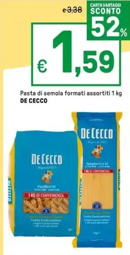 Iper La Grande Pasta di semola DE CECCO offerta
