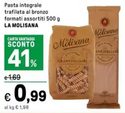 Iper La Grande Pasta integrale trafilata al bronzo LA MOLISANA offerta