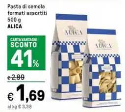 Iper La Grande Pasta di semola ALICA offerta