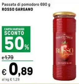 Iper La Grande Passata di pomodoro ROSSO GARGANO offerta