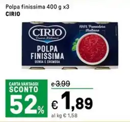 Iper La Grande Polpa finissima CIRIO offerta