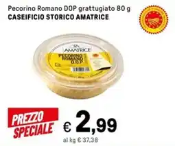 Iper La Grande Pecorino Romano DOP grattugiato CASEIFICIO STORICO AMATRICE offerta