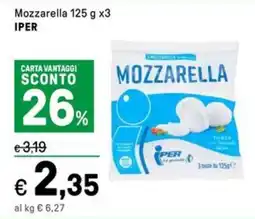 Iper La Grande Mozzarella IPER offerta