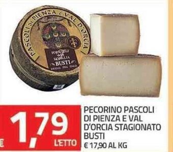 TuoDi Pecorino Pascoli Di Pienza E Val D'Orcia Stagionato Busti offerta