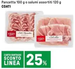 Iper La Grande Pancetta o salumi assortiti COATI offerta
