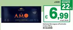 Iper La Grande Salmone Norvegese affumicato ti Amo RE SALMONE offerta