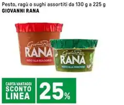 Iper La Grande Pesto, ragù o sughi GIOVANNI RANA offerta