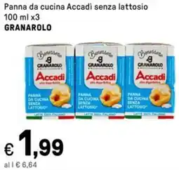 Iper La Grande Panna da cucina Accadi senza lattosio GRANAROLO offerta