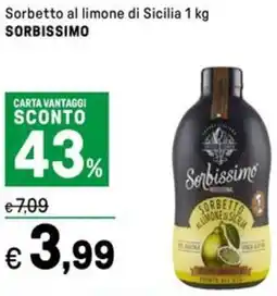 Iper La Grande Sorbetto al limone di Sicilia SORBISSIMO offerta