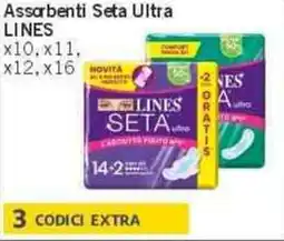 Sidis Assorbenti Seta Ultra LINES offerta