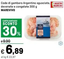 Iper La Grande Code di gambero Argentino sgusciate, devenate e congelate MAREVIVO offerta