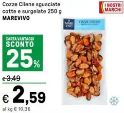 Iper La Grande Cozze Cilene sgusciate cotte e surgelate MAREVIVO offerta