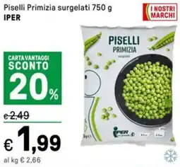 Iper La Grande Piselli Primizia surgelati IPER offerta