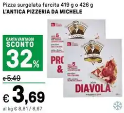 Iper La Grande Pizza surgelata farcita o L'ANTICA PIZZERIA DA MICHELE offerta