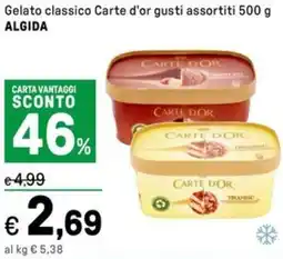 Iper La Grande Gelato classico Carte d'or ALGIDA offerta