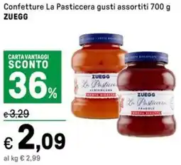 Iper La Grande Confetture La Pasticcera ZUEGG offerta
