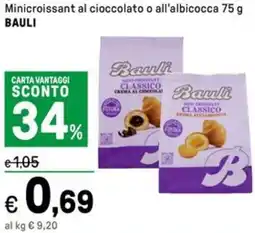 Iper La Grande Minicroissant al cioccolato o all'albicocca BAULI offerta
