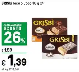 Iper La Grande GRISBI Rice o Coco offerta