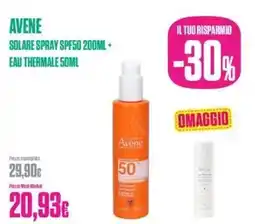 Medi-Market Avene solare spray spf50 + eau thermale offerta