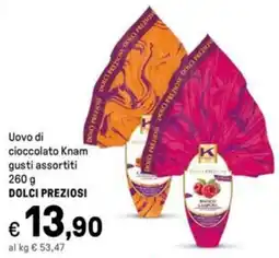 Iper La Grande Uovo di cioccolato Knam DOLCI PREZIOSI offerta