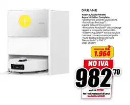 MediaWorld DREAME Robot Lavapavimenti Aqua 10 Roller Complete offerta