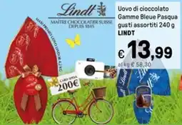 Iper La Grande Uovo di cioccolato Gamme Bleue Pasqua LINDT offerta