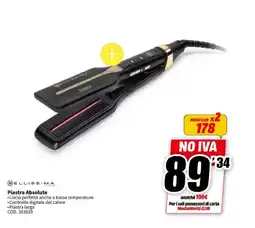 MediaWorld BELLISSIMA Piastra Absolute offerta