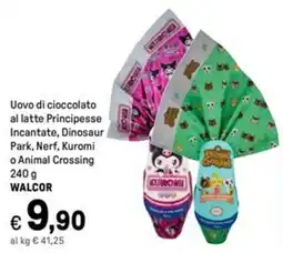 Iper La Grande Uovo di cioccolato al latte Principesse Incantate, Dinosaur Park, Nerf, Kuromi o Animal Crossing WALCOR offerta
