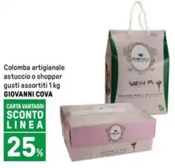 Iper La Grande Colomba artigianale astuccio o shopper GIOVANNI COVA offerta