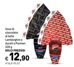 Iper La Grande Uovo di cioccolato al latte Lamborghini e ducati o Pacman DOLCI PREZIOSI offerta